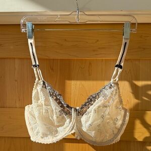 Prima Donna Cream and Black Lace Bra
